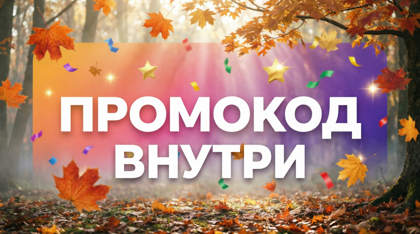 ПРОМО-КОД 10% на всё!  ОСЕНЬ