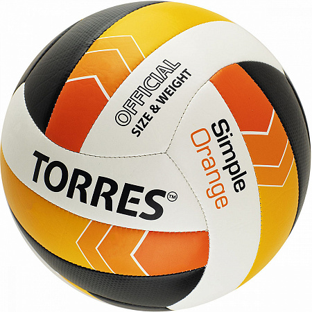 Мяч волейбольный Torres Simple Orange №5 (V32125)