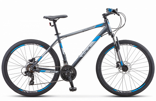 Велосипед Stels Navigator-590 D 26" серый/синий 2022