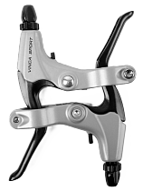 Ручка тормоза Vinca Sport  алюминиева, черные рычаги, серый (VB 51)