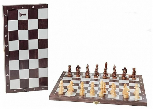 Шахматы обиходные деревянные с малой венге доской Классика (477-20)
