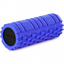 Цилиндр рельефный для фитнеса Harper Gym (EG02) 13*33см синий