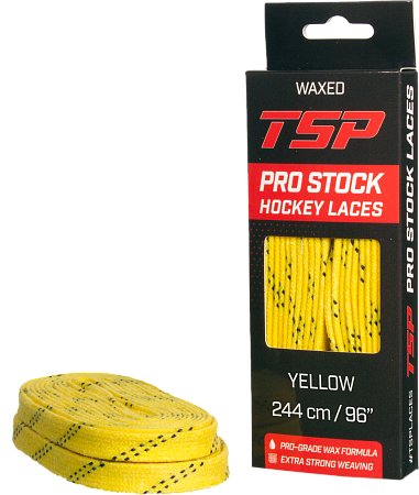 Шнурки для коньков с пропиткой TSP Pro Stock Waxed 244 см (3657)