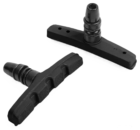 Тормозные колодки Vinca Sport  стандарт EN14766/SGS/Reach,пара,черные 72 мм (VB 111)