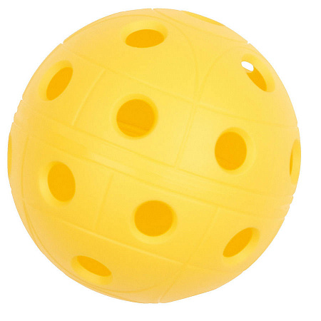 Мяч для флорбола Mad Guy Pro-Line 72 мм желтый