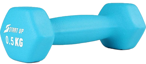 Гантель неопреновая Start Up 0,5 кг голубой (HD12101)