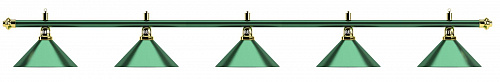 Лампа Algreen на пять плафона D35 зеленый (75000050)