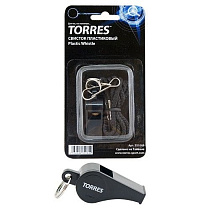Свисток Torres пласт.с шариком, шнурок с карабином в комплекте (SS1009)