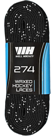 Шнурки хоккейные Well Hockey Laces Waxed с пропиткой 274 см (4067)